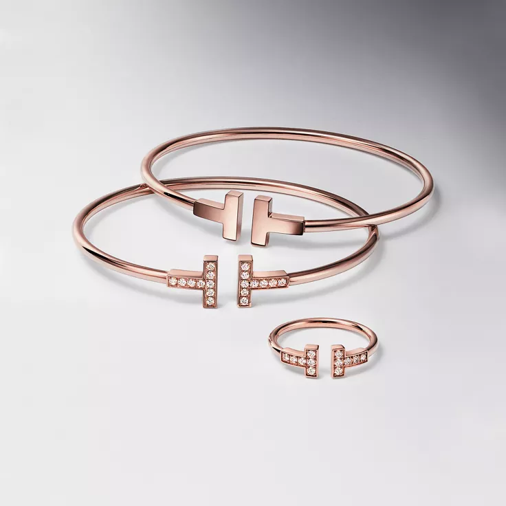 Tiffany T:Bracelet Wire en or rose, 5