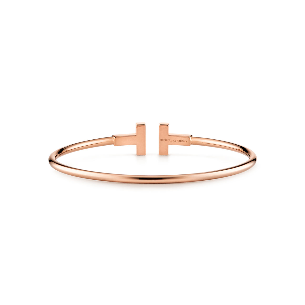 Tiffany T:Wire Bracelet in Rose Gold image number 3