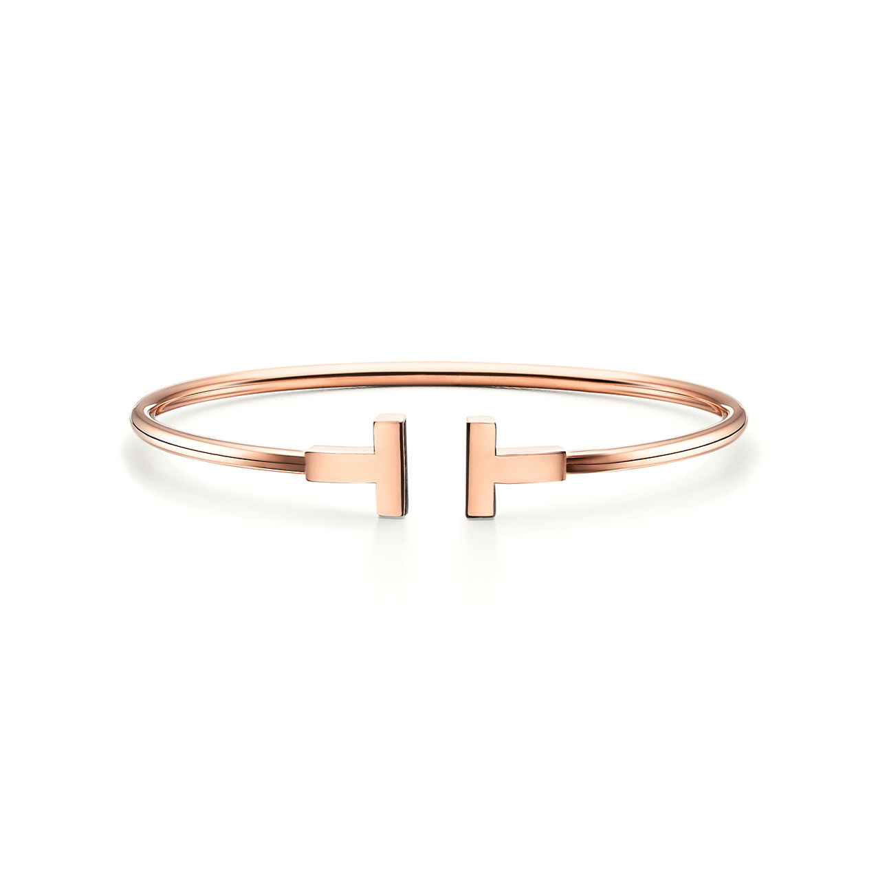 Tiffany T:Wire Bracelet in Rose Gold image number 0