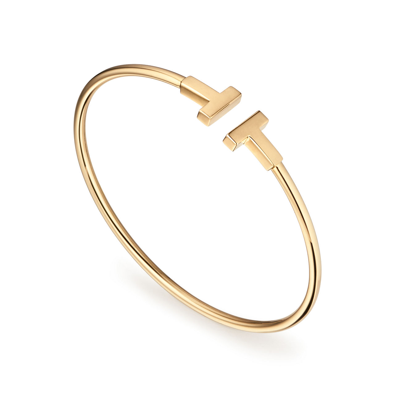 Tiffany T:Wire Bracelet in Yellow Gold image number 2