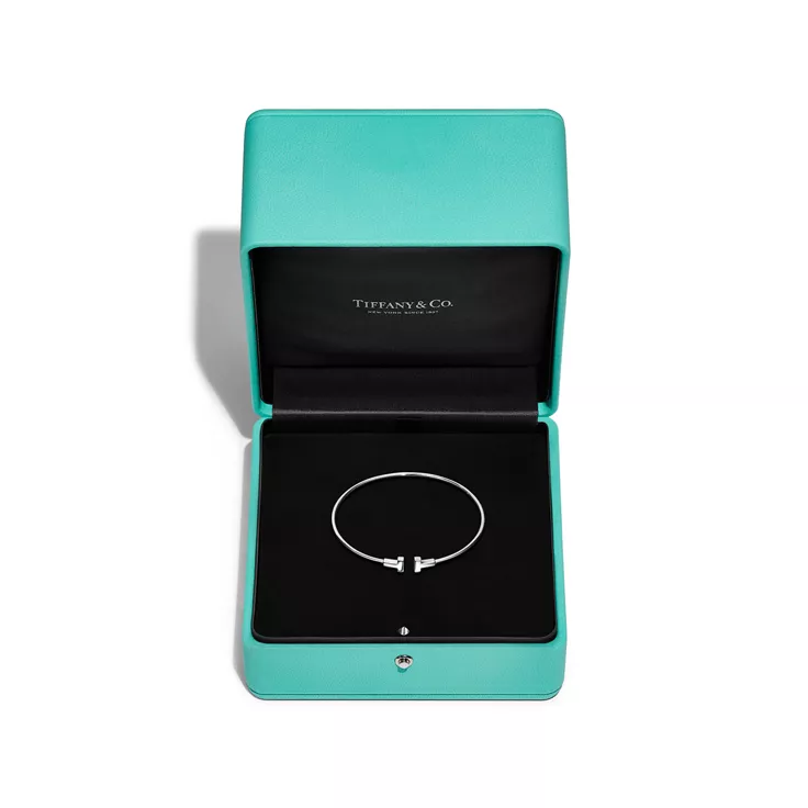 Tiffany T:Bracelet &eacute;troit Wire en or blanc 18 carats, 5