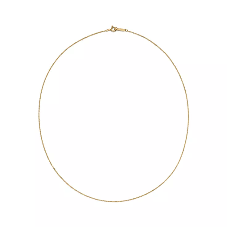 Chain Necklace In Yellow Gold, 18", 2