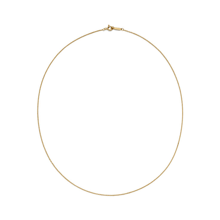Chain Necklace In Yellow Gold, 18" image number 2