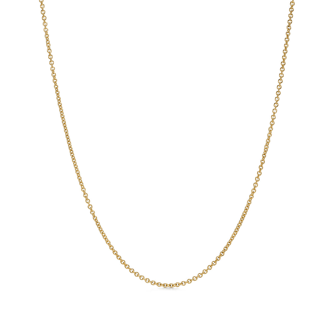 Chain Necklace In Yellow Gold, 18" image number 0