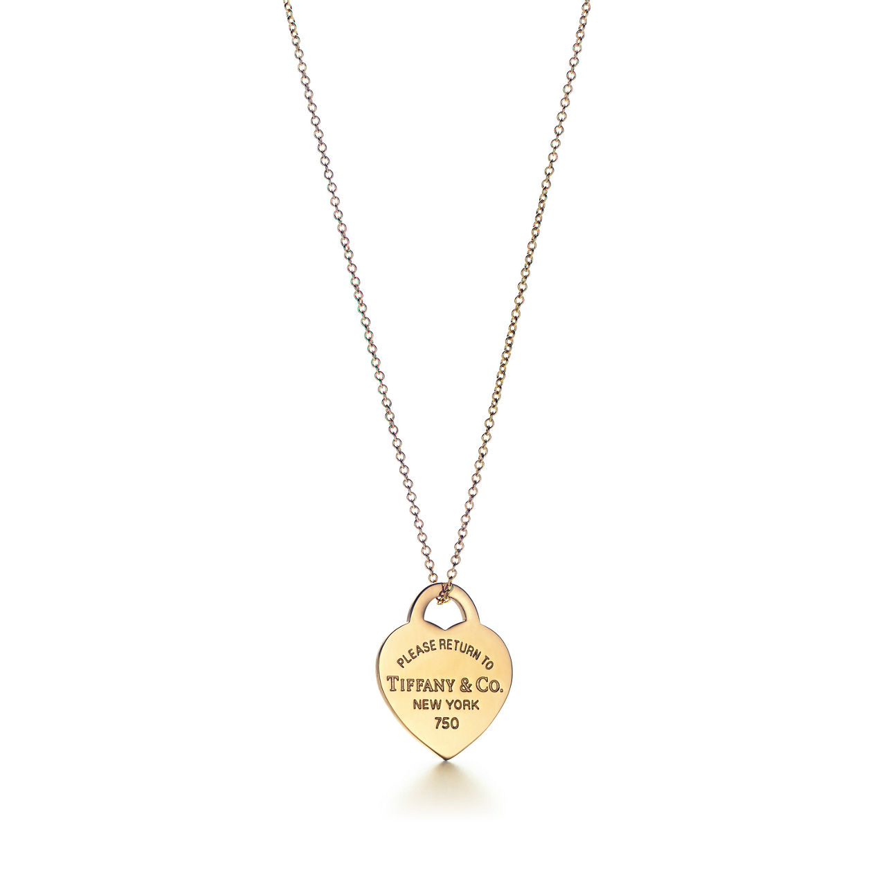 Return to Tiffany™:Heart Tag Pendant in Yellow Gold image number 0