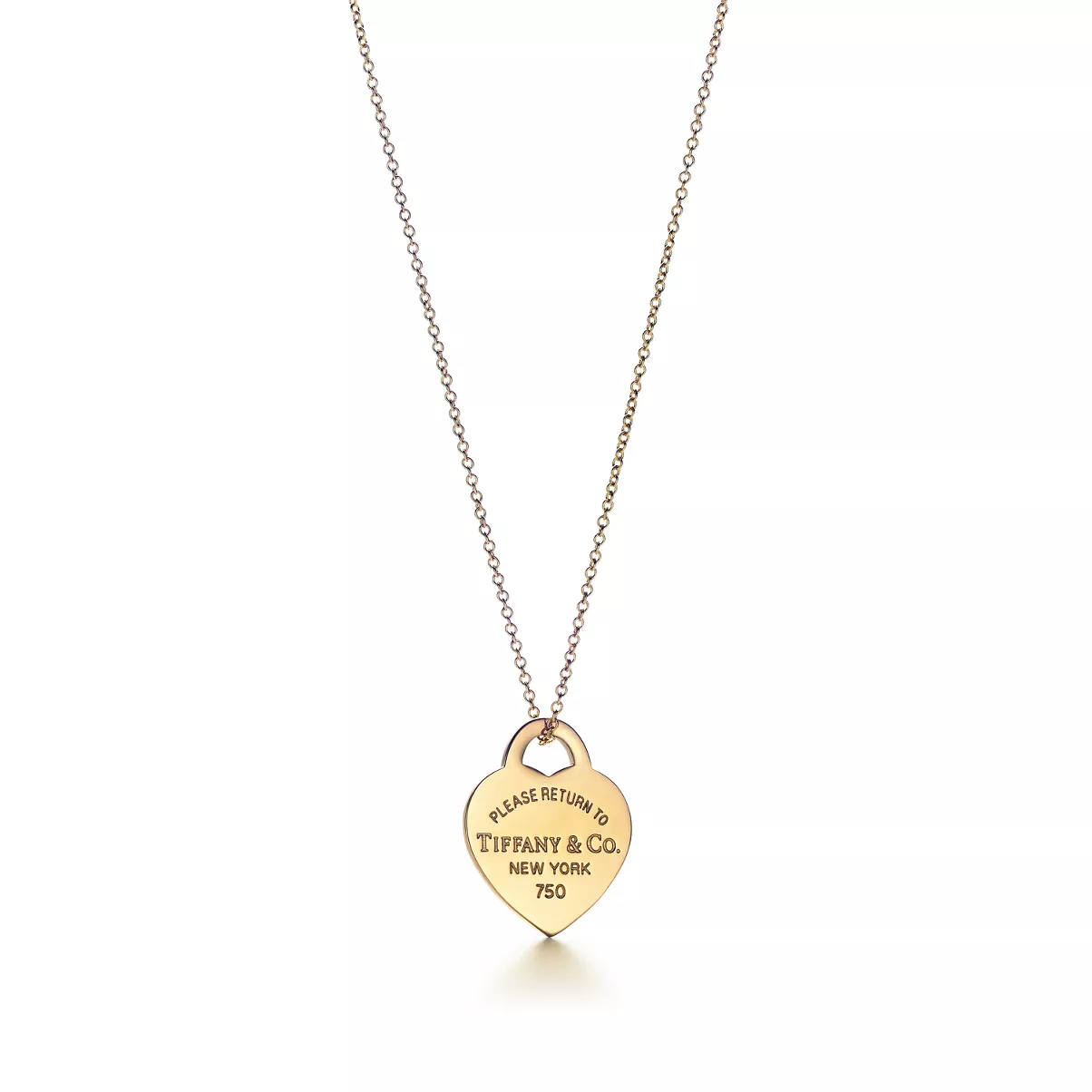 Pendente Heart Tag in oro giallo