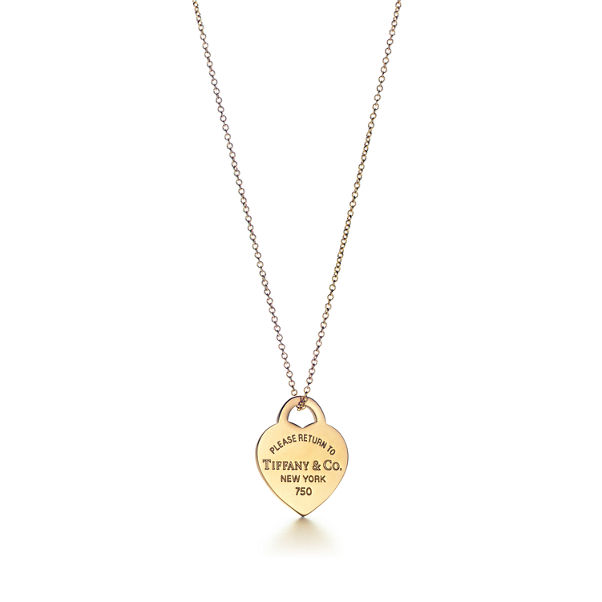 Return to Tiffany™:Heart Tag Pendant in Yellow Gold