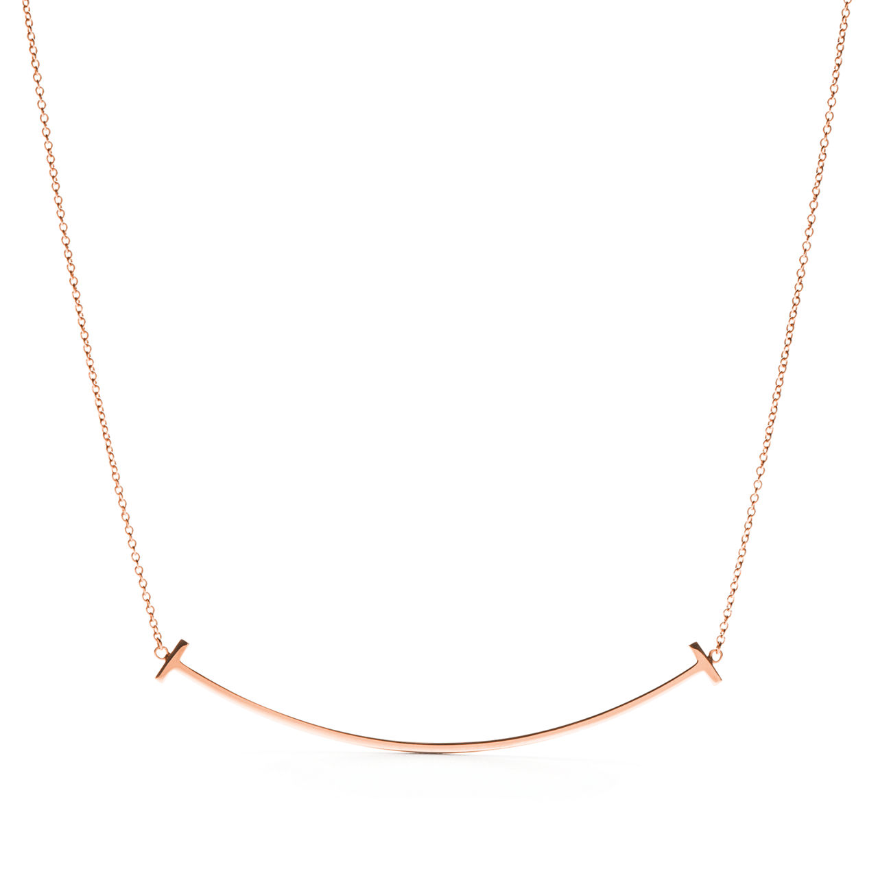 Smile Pendant in Rose Gold, Large