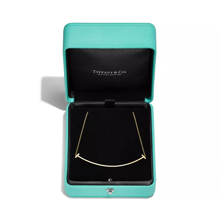 Tiffany T:Colgante Smile de oro amarillo, tamaño grande, 4