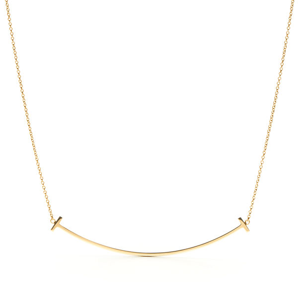 Tiffany T:Smile Pendant in Yellow Gold, Large