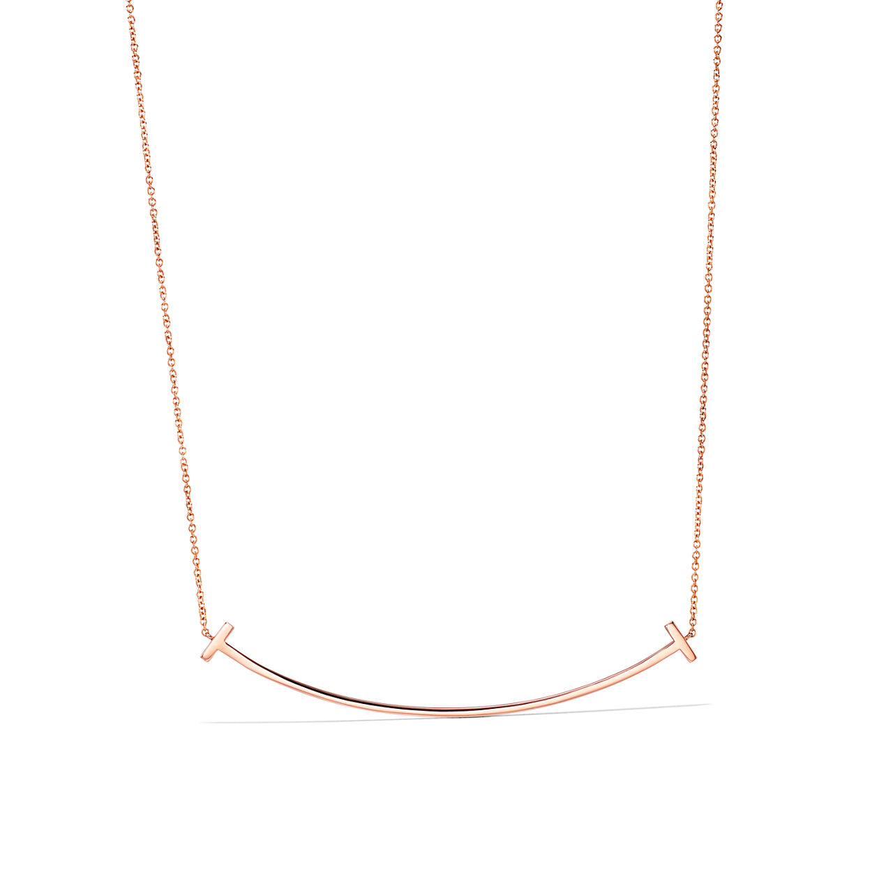 Tiffany T:Smile Pendant in Rose Gold with Diamonds, Large image number 3