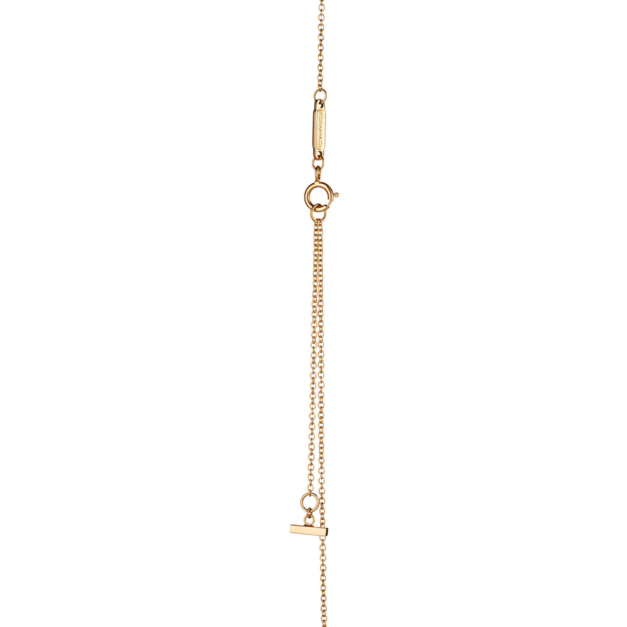 Tiffany T:Smile Pendant in Yellow Gold with Diamonds, Large image number 3