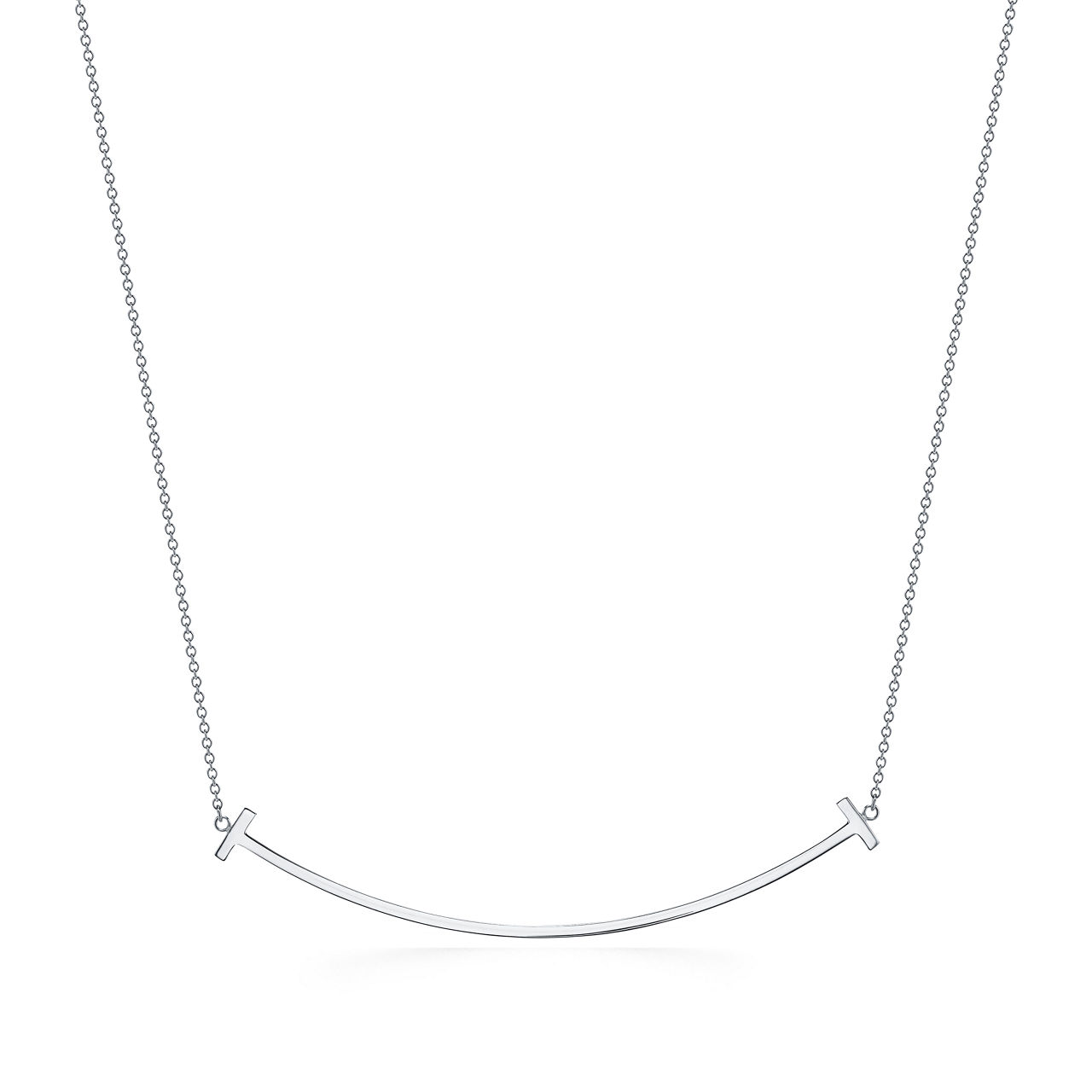 Tiffany T:Smile Pendant in White Gold image number 0