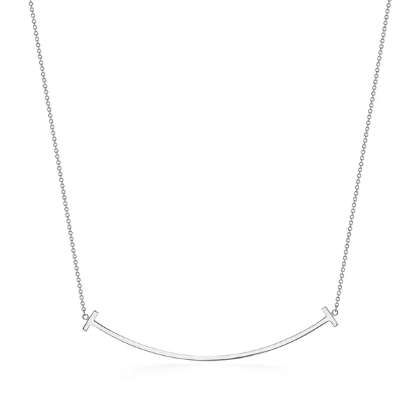 Pendentif Smile en or blanc 18 carats