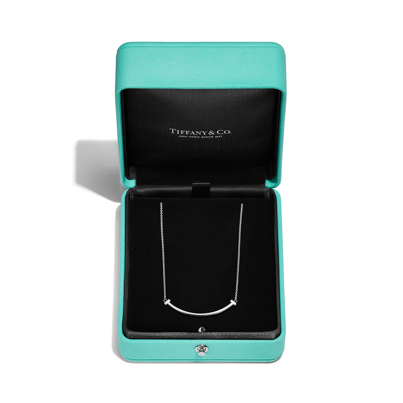 Tiffany T:Smile Pendant in White Gold, Small | Tiffany & Co. US