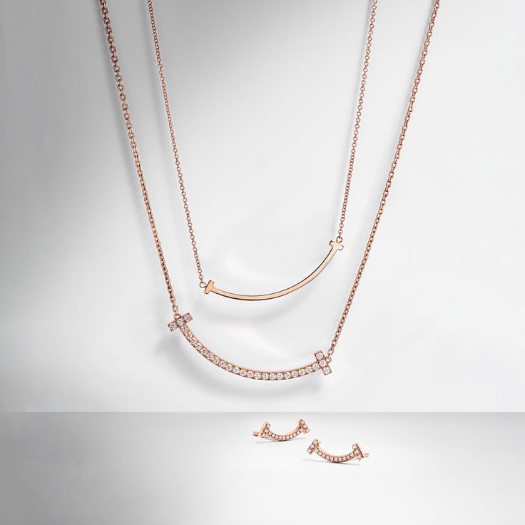 Tiffany T:Smile Pendant in Rose Gold, Small image number 4