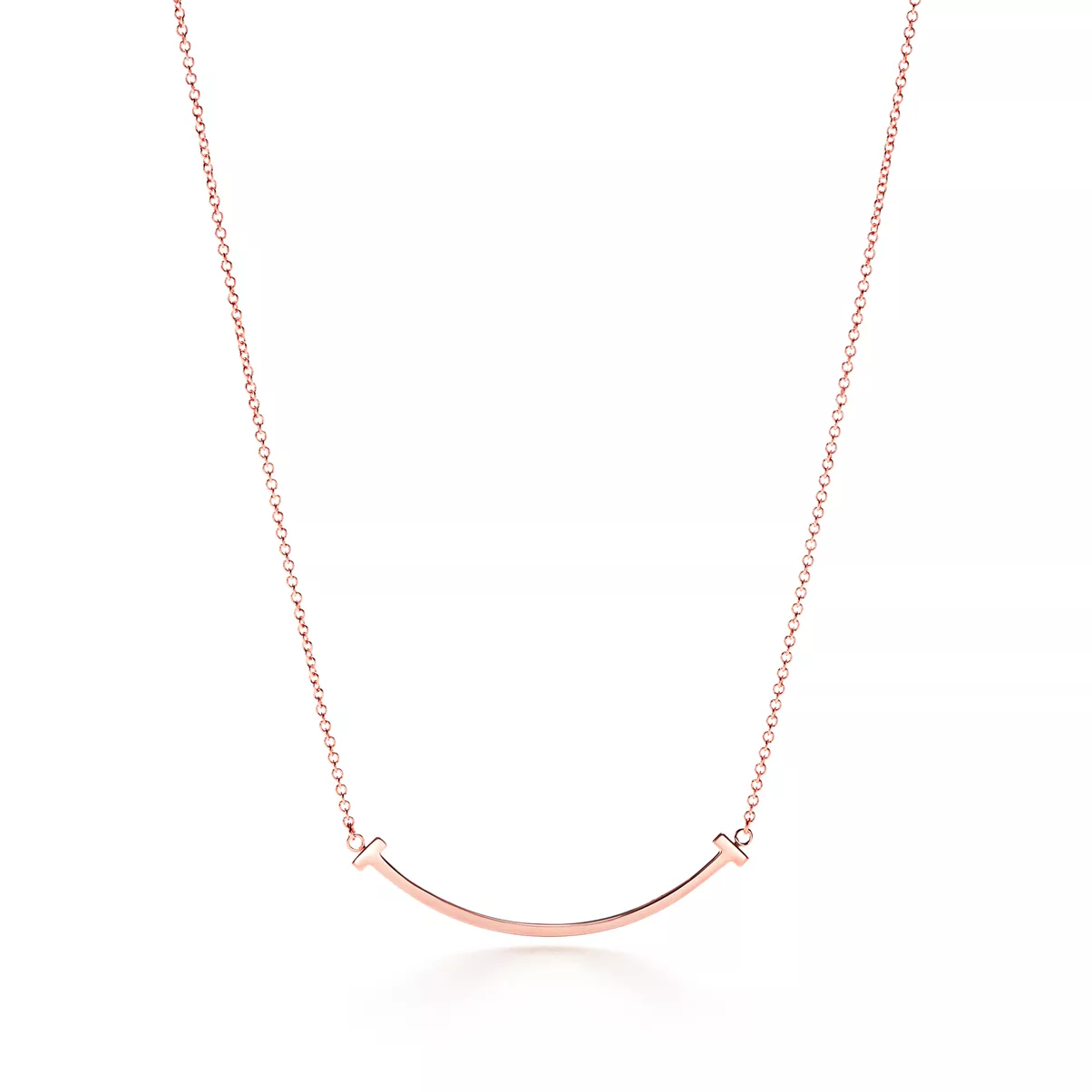 Smile Pendant in Rose Gold, Small