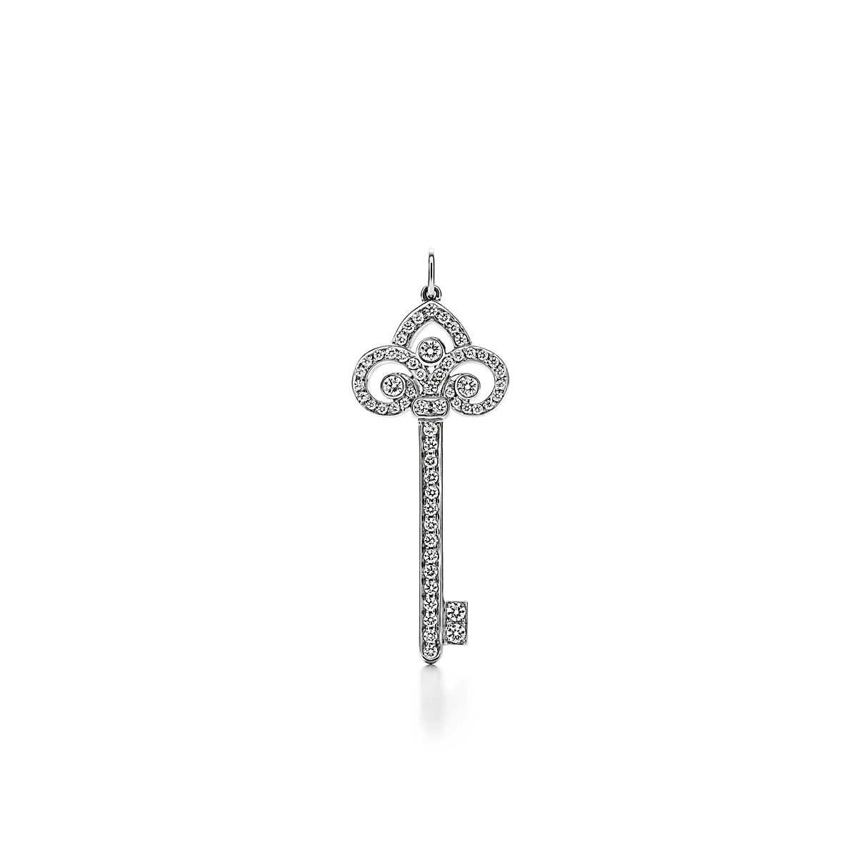 Tiffany Keys Key 플래티늄 라운드 브릴리언트 다이아몬드 One Scale