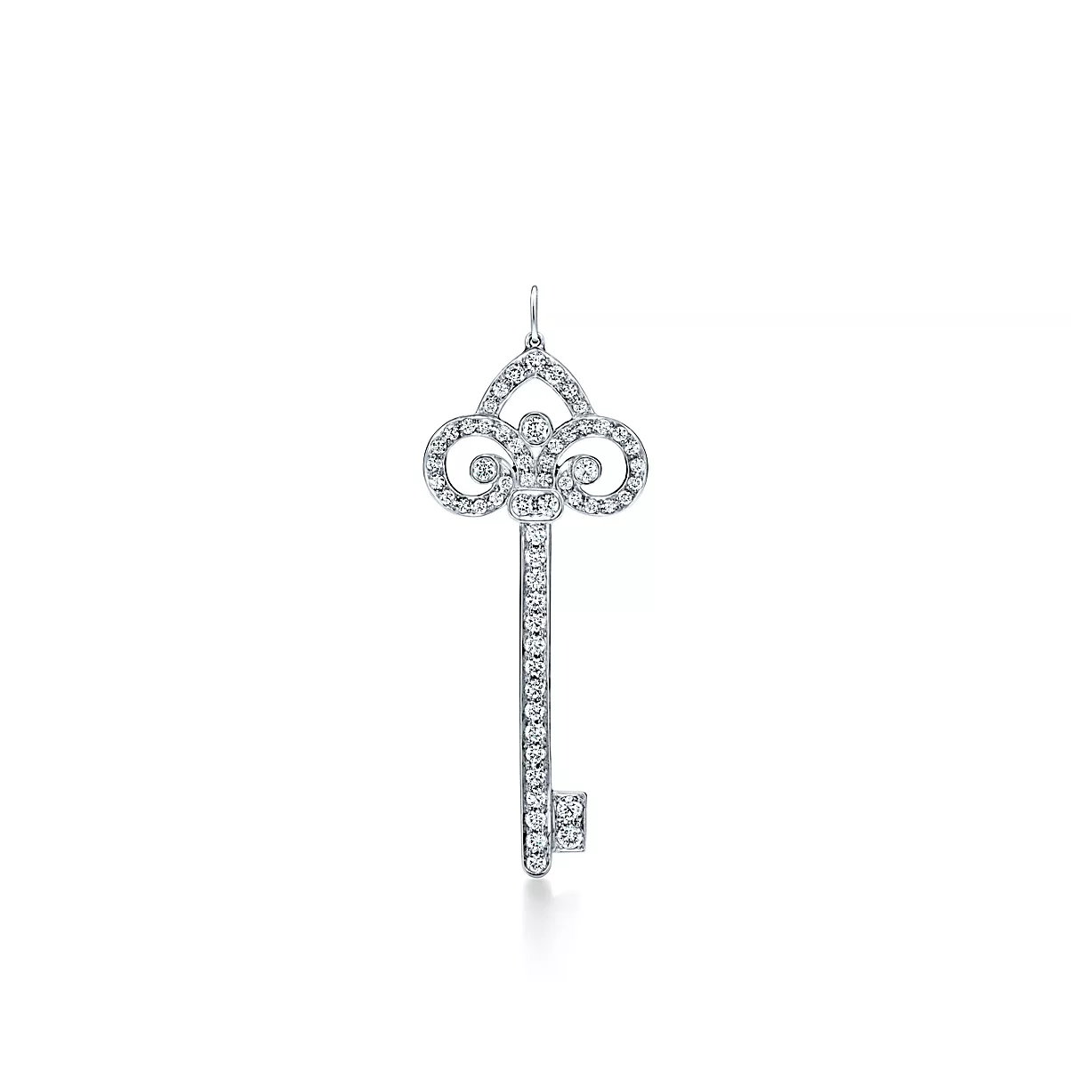 Tiffany Keys Key 플래티늄 라운드 브릴리언트 다이아몬드 One Scale
