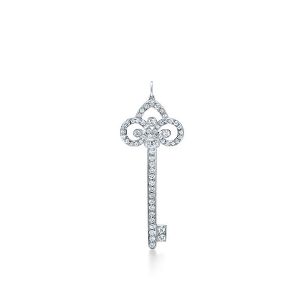 Tiffany Keys:Fleur de Lis Key Pendant 