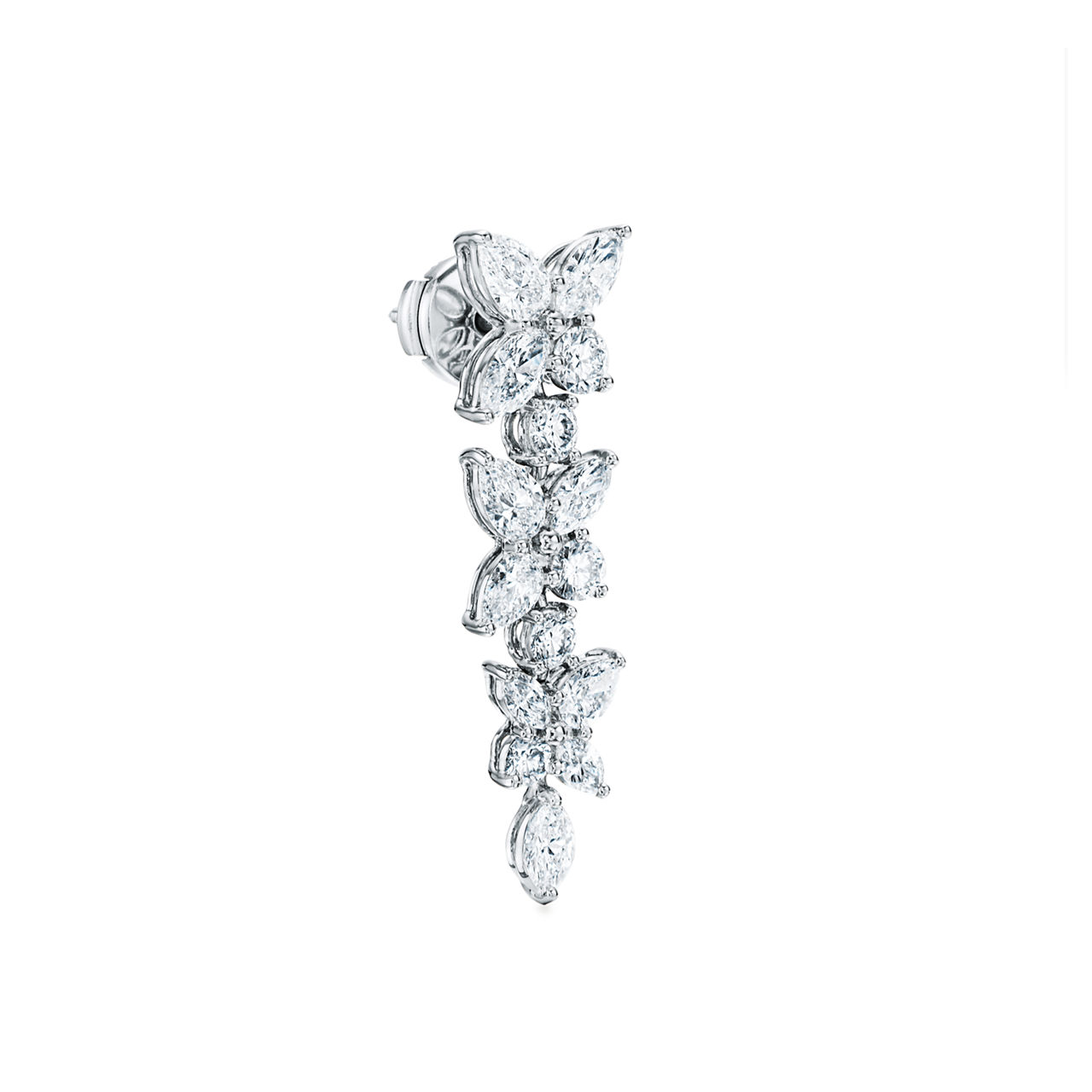 Tiffany Victoria®:Mixed Cluster Drop Earrings  image number 2