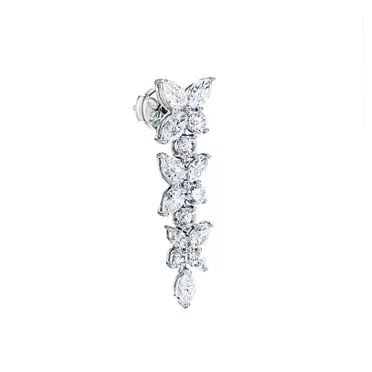 Tiffany Victoria®:Mixed Cluster Drop Earrings, 2