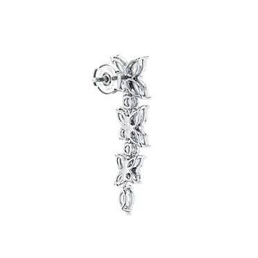 Tiffany Victoria®:Mixed Cluster Drop Earrings, 3