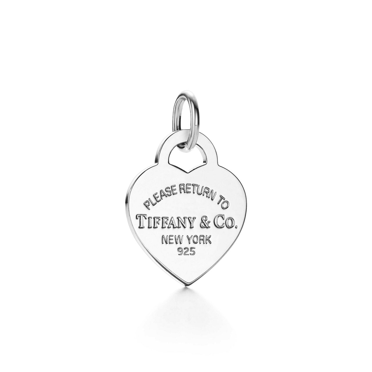 Return to Tiffany™:Heart Tag Charm in Silver, Medium image number 0