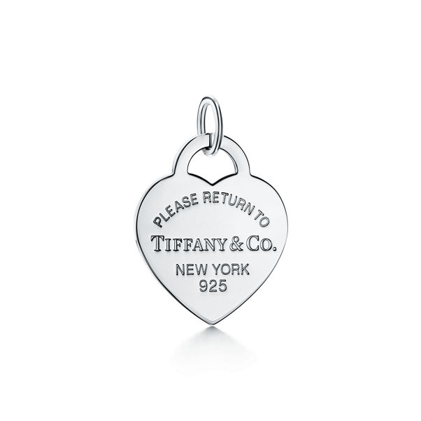 Return to Tiffany™:Heart Tag Charm in Silver, Large