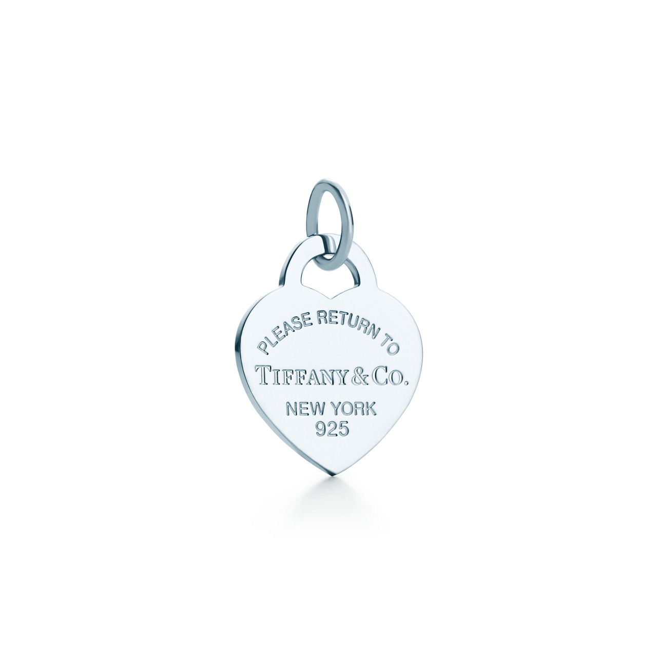 Herzanhänger in Tiffany Blue® in Silber, Medium