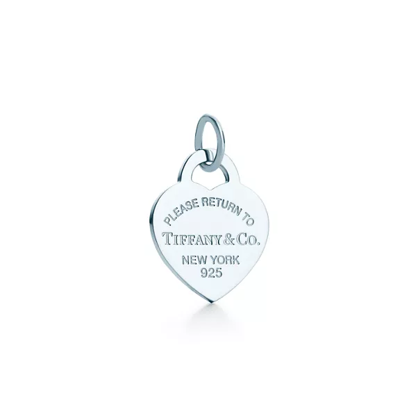 Tiffany Blue® Heart Tag Charm in Silver, Medium