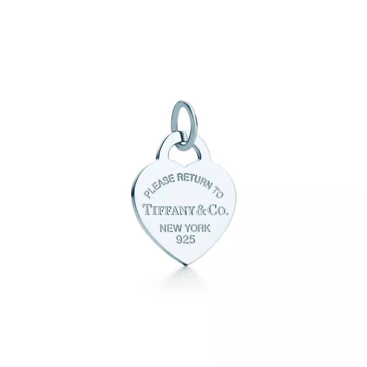 Return to Tiffany™:Tiffany Blue® Heart Tag Charm in Silver, Medium, 1