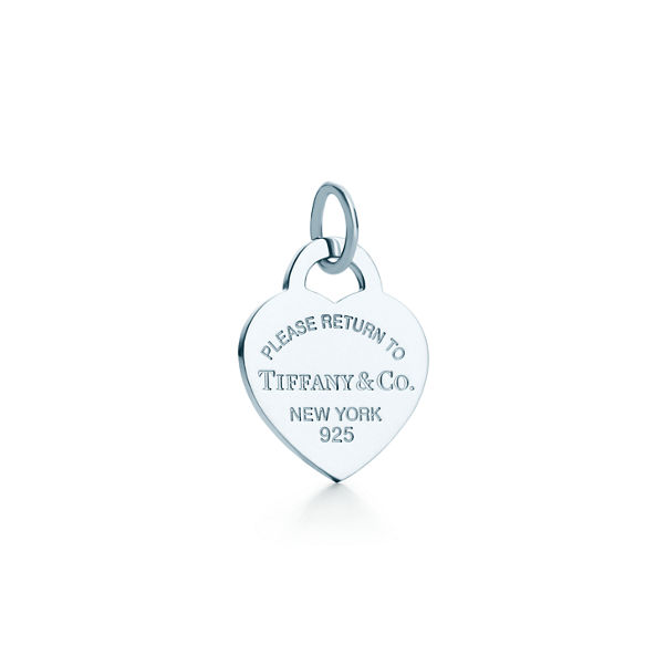 Return to Tiffany™:Tiffany Blue® Heart Tag Charm in Silver, Medium