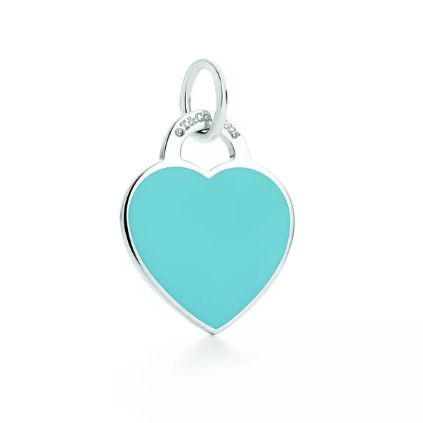 Tiffany Blue® Heart Tag Charm in Silver, Medium