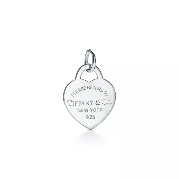 Tiffany Blue® Heart Tag Charm in Silver