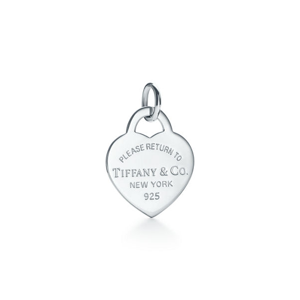 Return to Tiffany™:Tiffany Blue® Heart Tag Charm in Silver