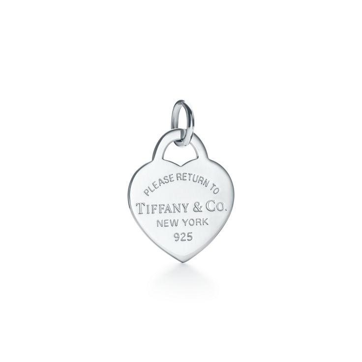 Return to Tiffany™:Tiffany Blue® Heart Tag Charm in Silver image number 1