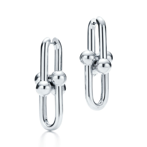 Tiffany HardWear:Extra Large Link Earrings in Sterling Silver