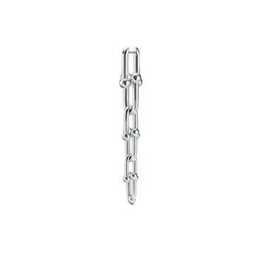 Tiffany HardWear:Graduated Link Earrings in Sterling Silver, 3