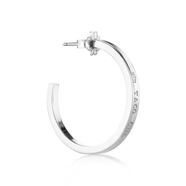 Tiffany 1837®:Hoop Earrings in Silver, Medium, 2