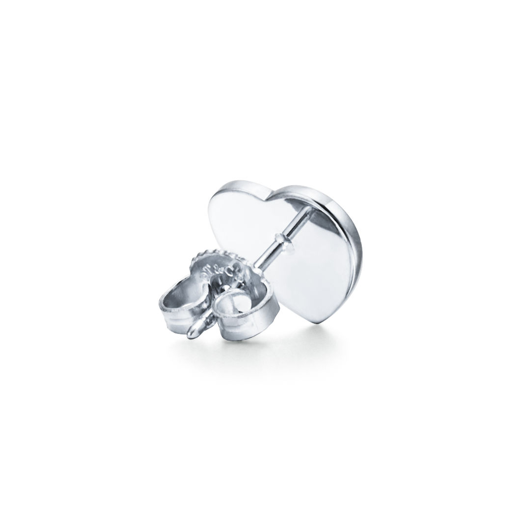 Return to Tiffany™:Heart Tag Stud Earrings in Silver, Mini image number 3