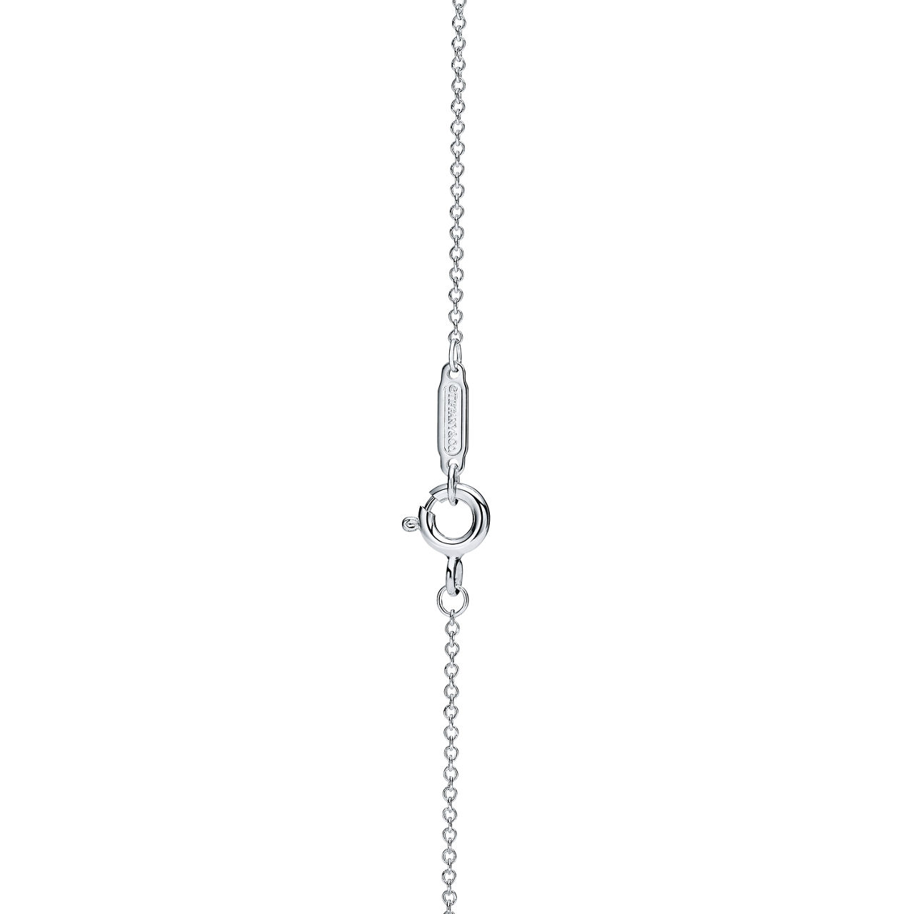 Return to Tiffany™:Double Heart Tag Pendant in Silver, Mini image number 3