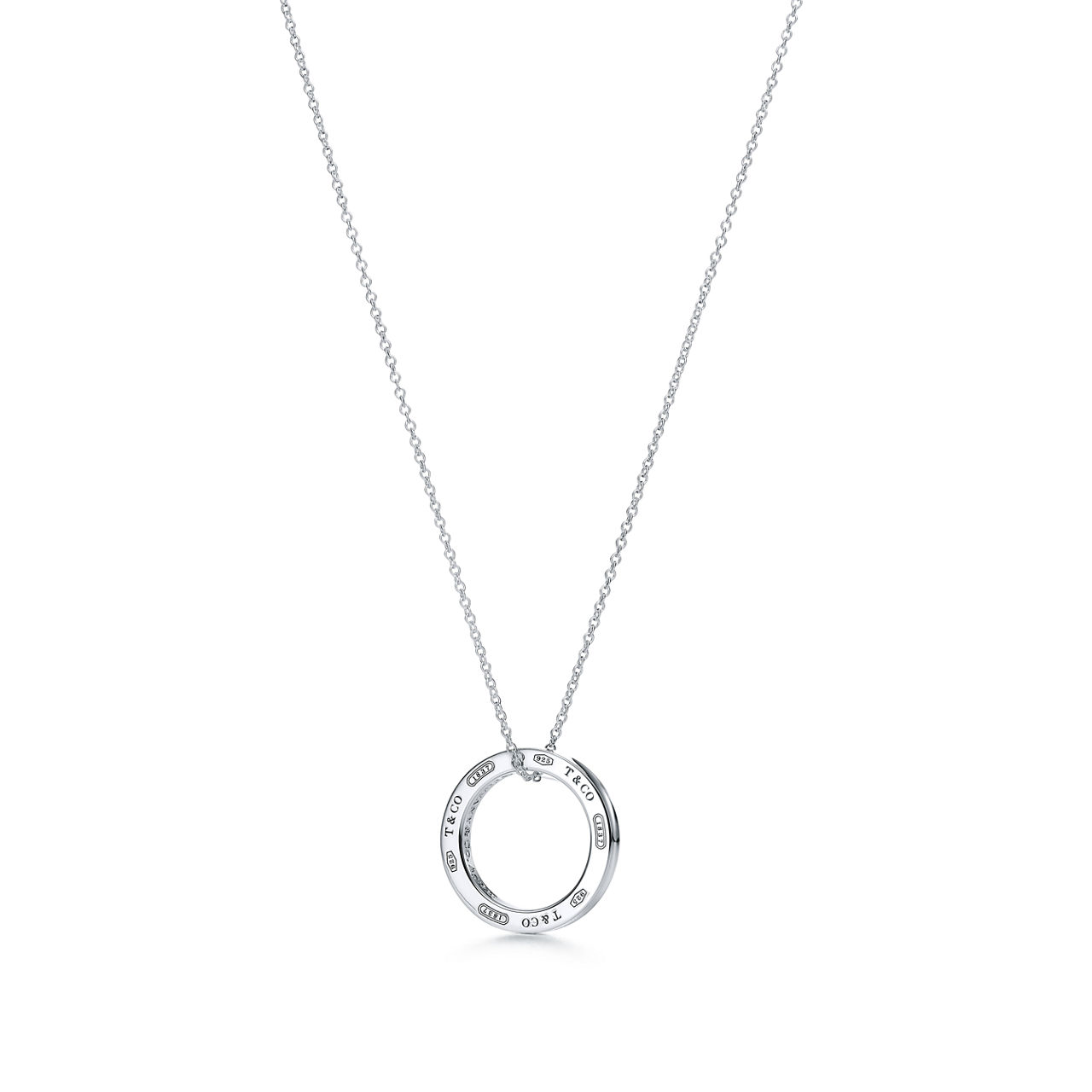 Tiffany 1837™:Circle Pendant in Silver, Medium image number 2