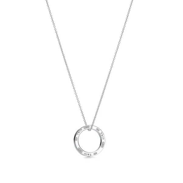 Colgante circular en plata, tamaño mediano