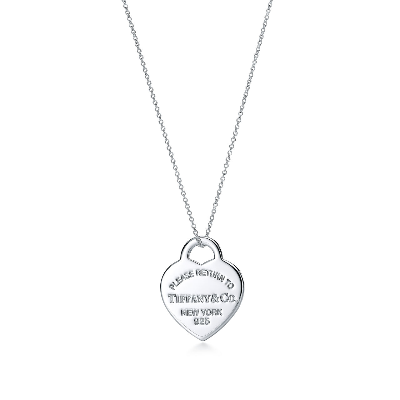 Return to Tiffany™:Heart Tag Pendant in Silver, Medium image number 0