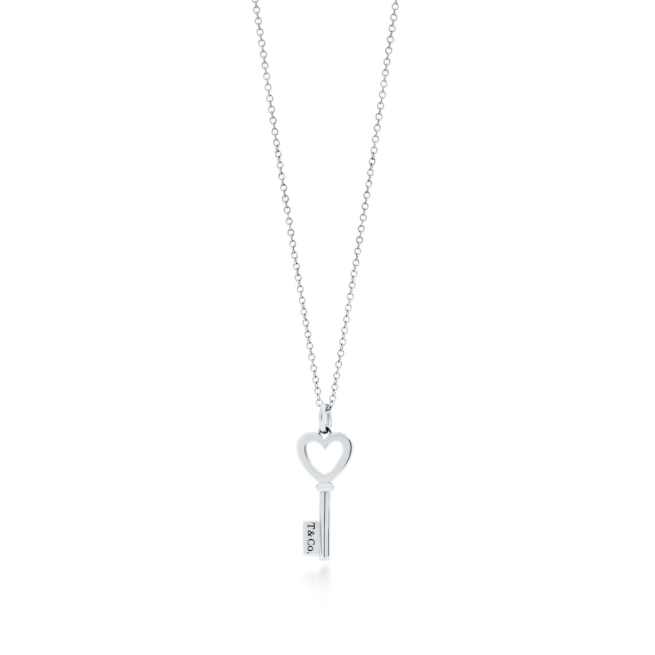 Tiffany Keys:Heart Key Pendant in Silver image number 0