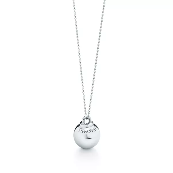 Kugelanhänger in Silber, 19 mm