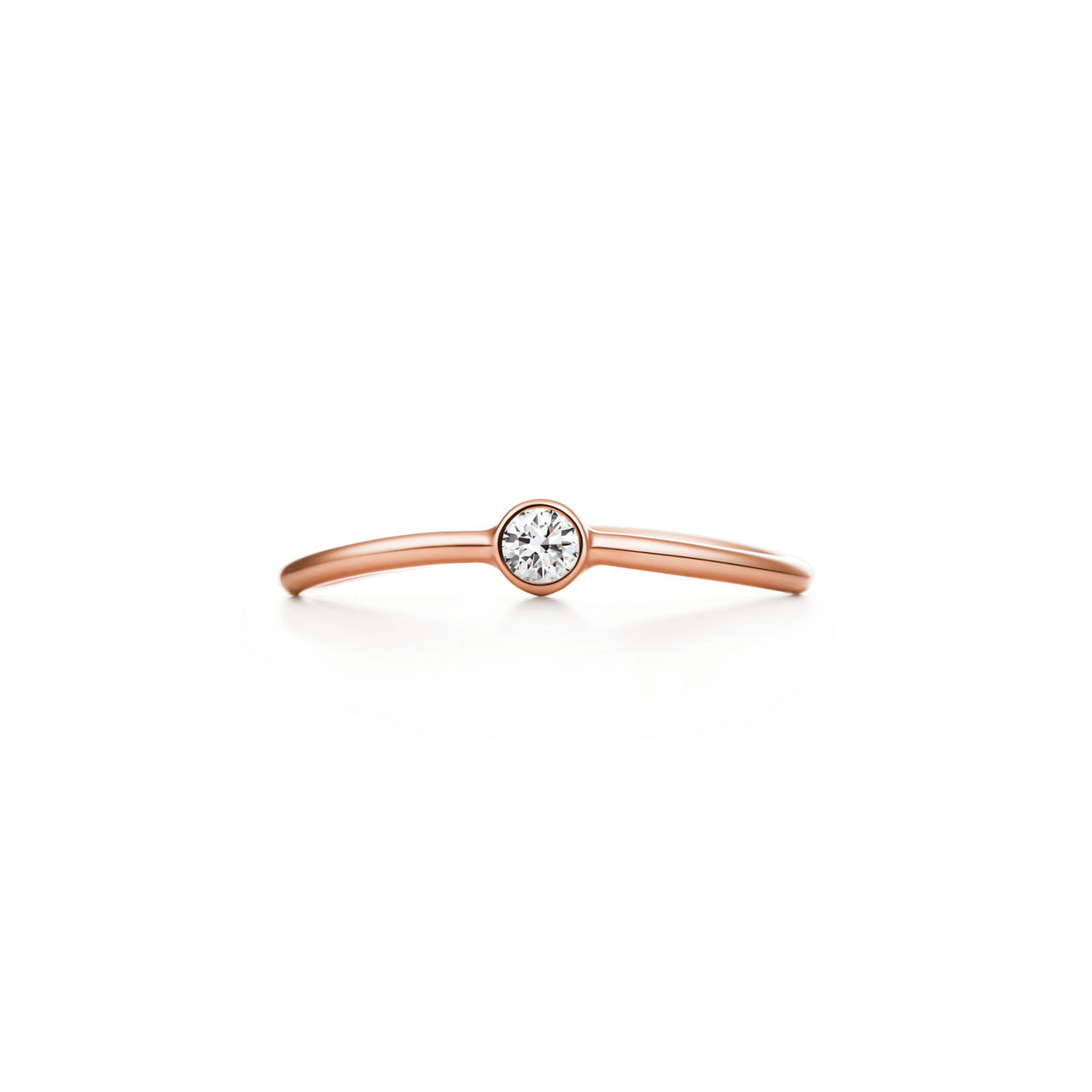 Wave einreihiger Diamantring 