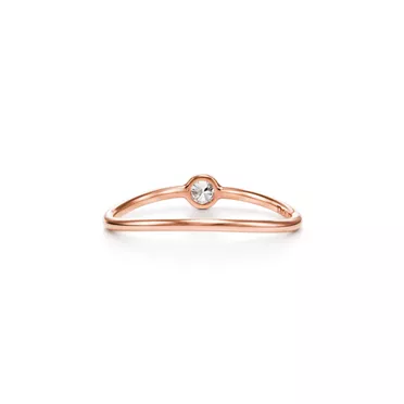 Elsa Peretti&reg;:Wave Single-row Diamond Ring, 3