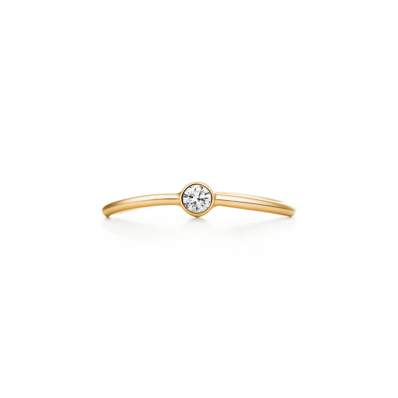 Wave einreihiger Diamantring 